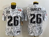 Women's Philadelphia Eagles #26 Saquon Barkley 2025 Super Bowl LIX Patch F.U.S.E. Arctic Camo Salute to Service Limited Stitched Jersey Dzhi,baseball caps,new era cap wholesale,wholesale hats